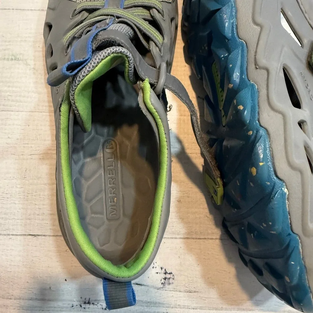 Merrell kids hydro 2.0 waterproof shoe grey blue youth size 2